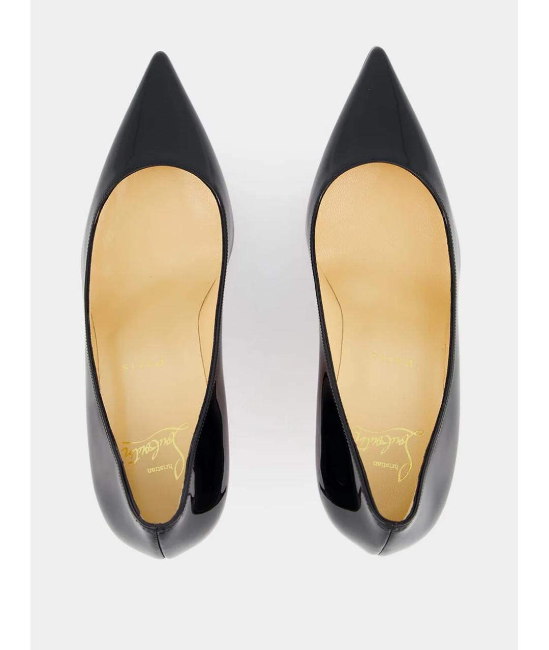 CHRISTIAN LOUBOUTIN Черные туфли из лакированной кожи, фото 4