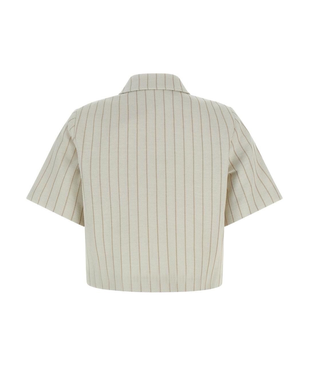 MAX MARA Бежевый хлопковый жакет/пиджак, фото 2