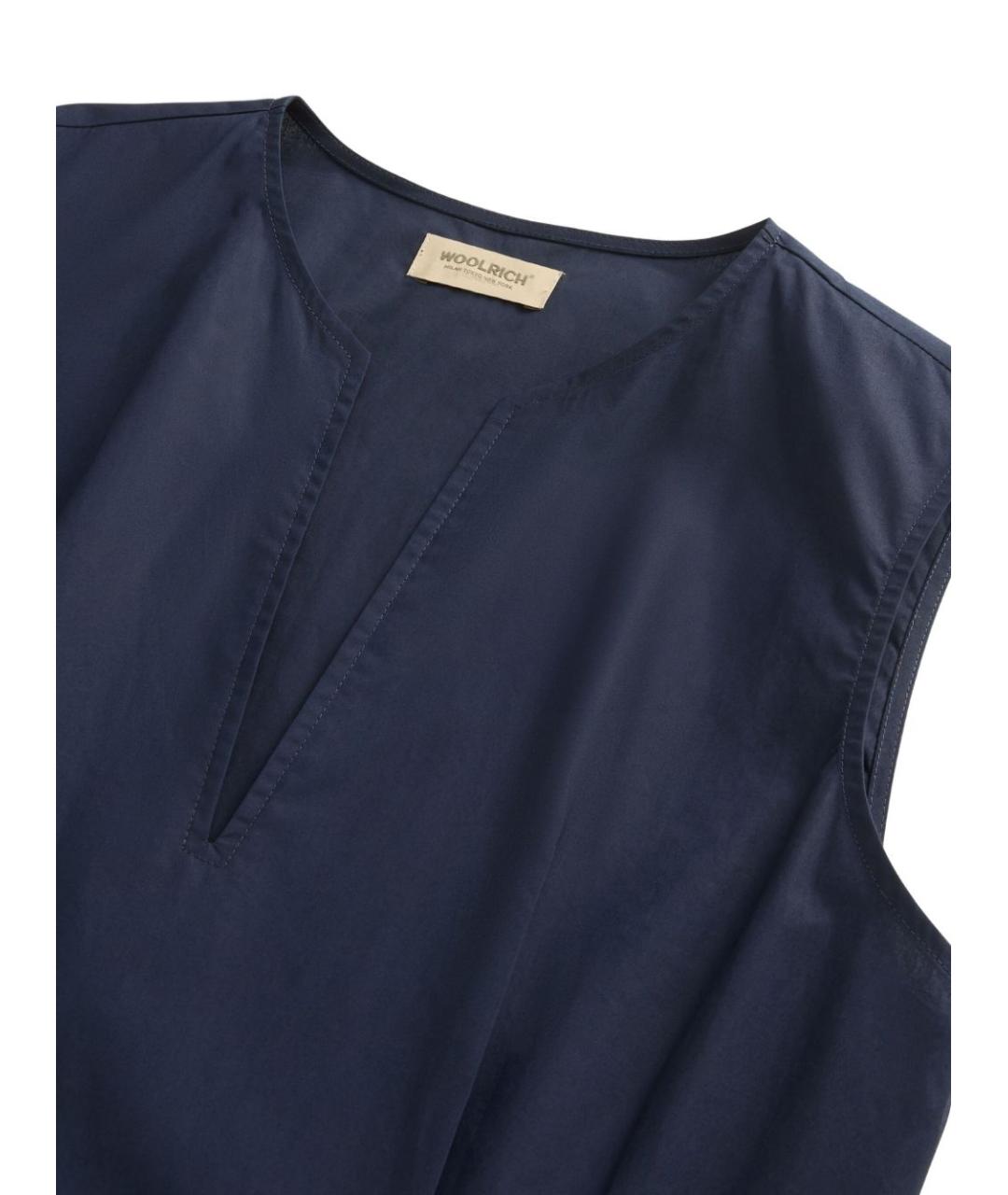 WOOLRICH Синее хлопковое повседневное платье, фото 5
