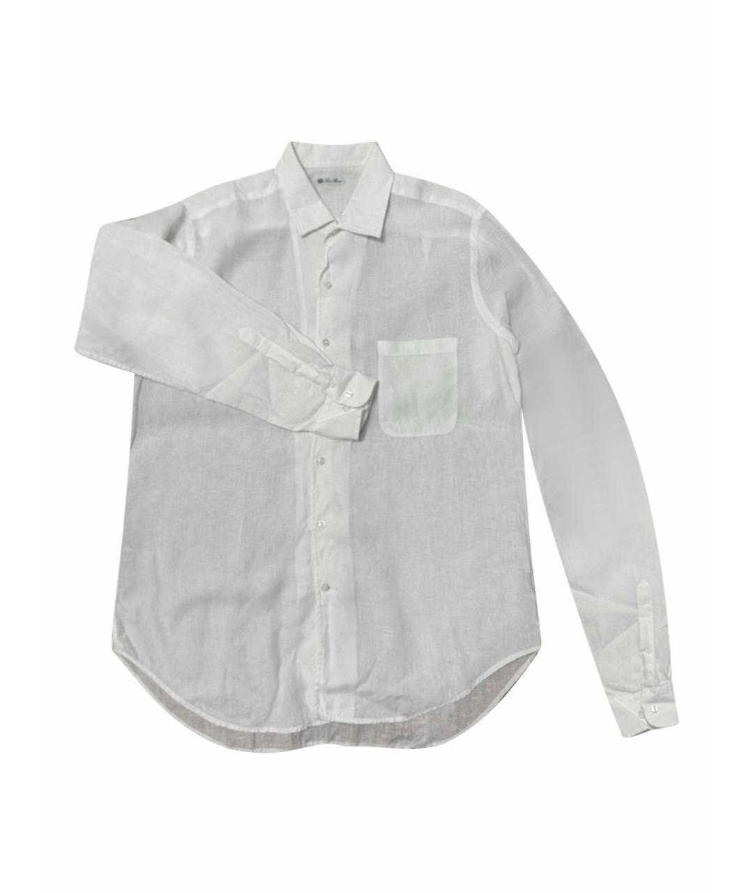 LORO PIANA Белая кэжуал рубашка, фото 1