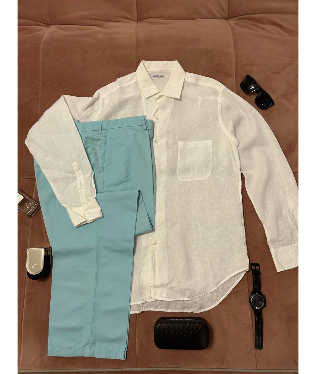 LORO PIANA Белая кэжуал рубашка, фото 3