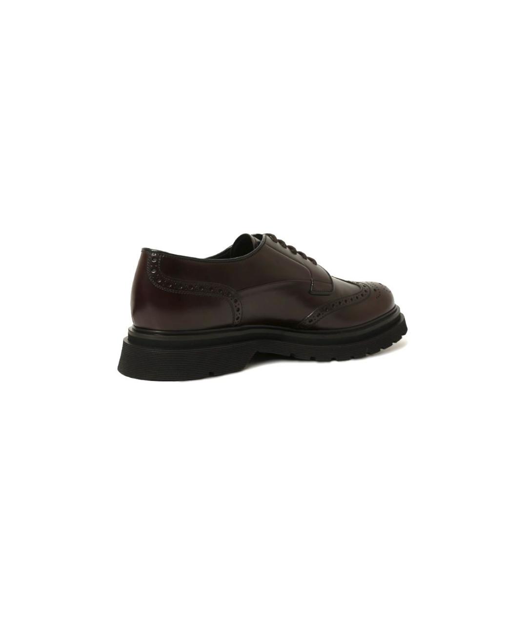 PRADA Коричневые кожаные лоферы, фото 2