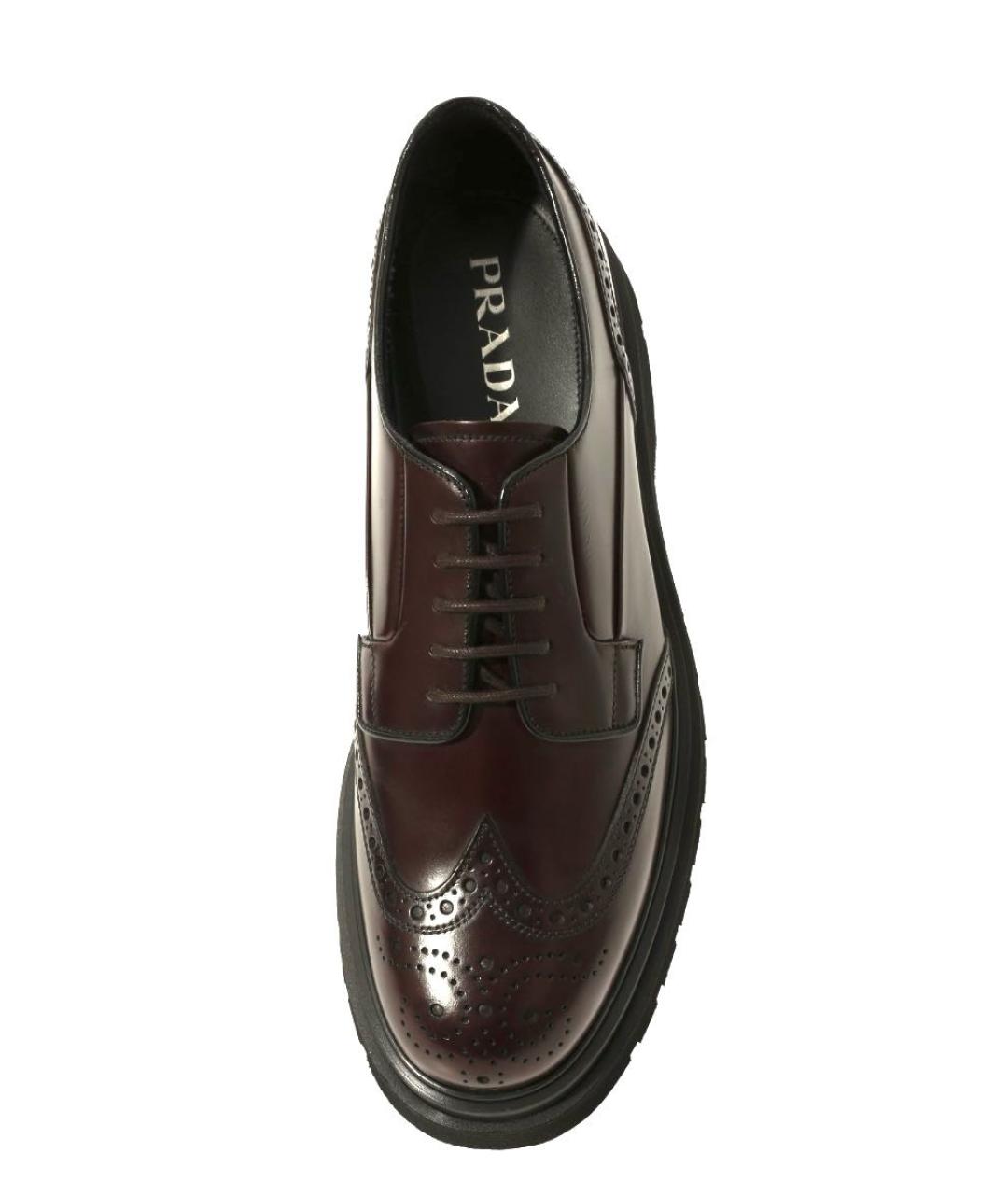 PRADA Коричневые кожаные лоферы, фото 3