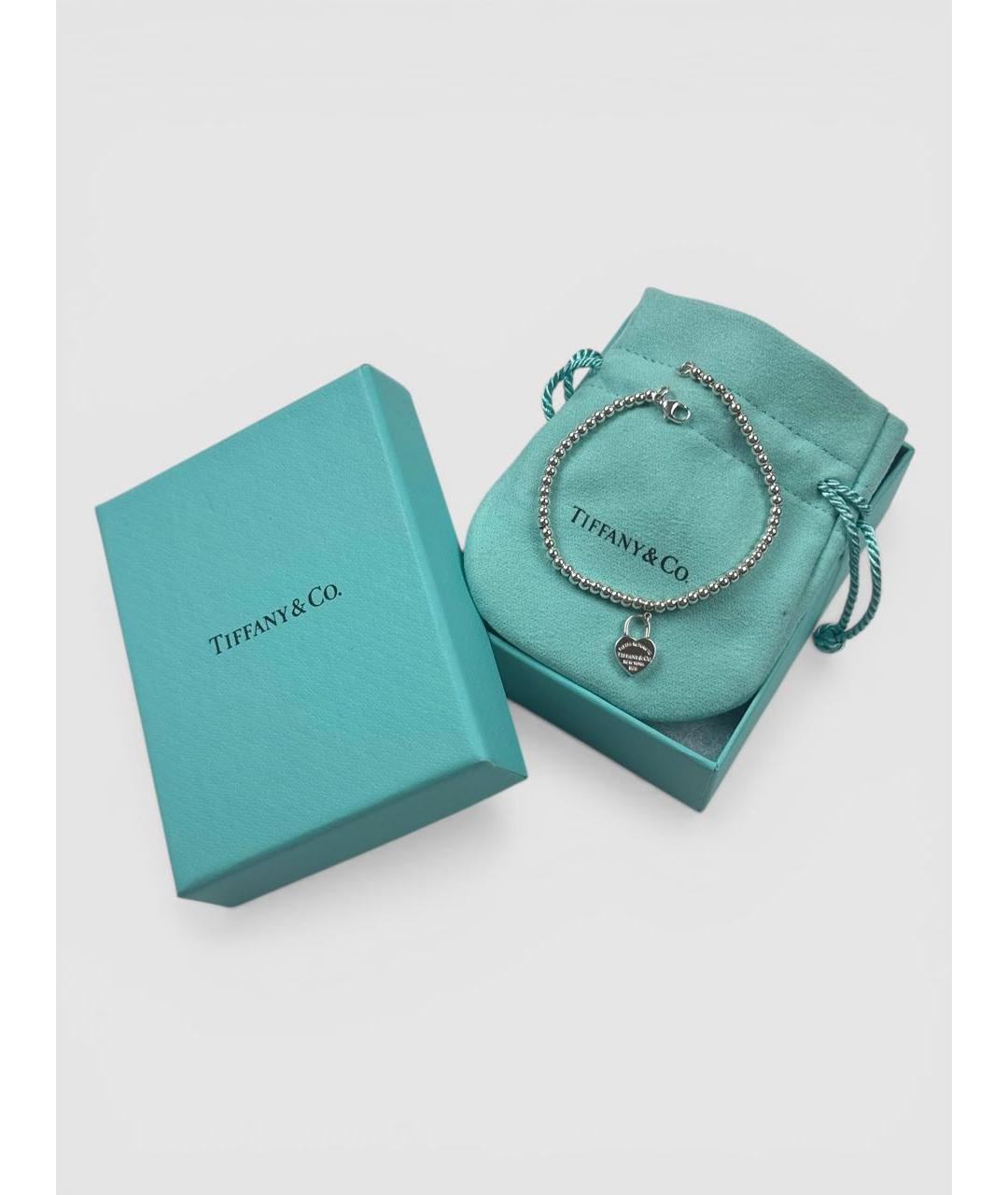 TIFFANY&CO Серебрянный серебряный браслет, фото 4