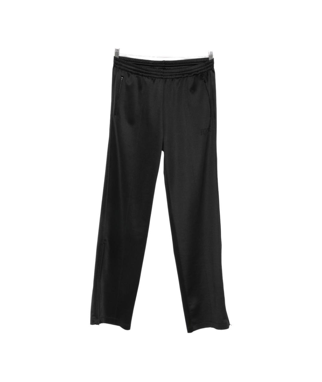 MM6 MAISON MARGIELA Черные полиэстеровые повседневные брюки, фото 1
