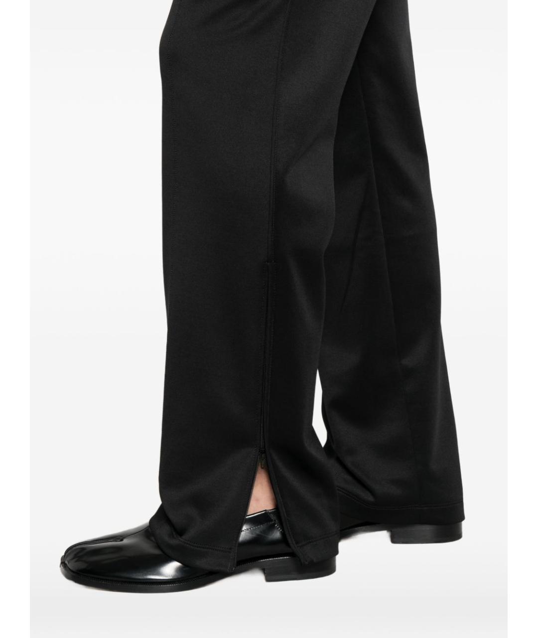 MM6 MAISON MARGIELA Черные полиэстеровые повседневные брюки, фото 4