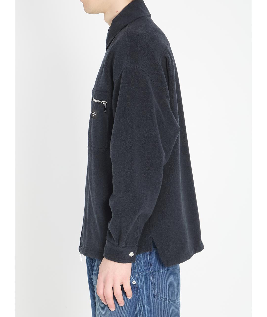 CHRISTIAN DIOR Темно-синяя хлопковая куртка, фото 3