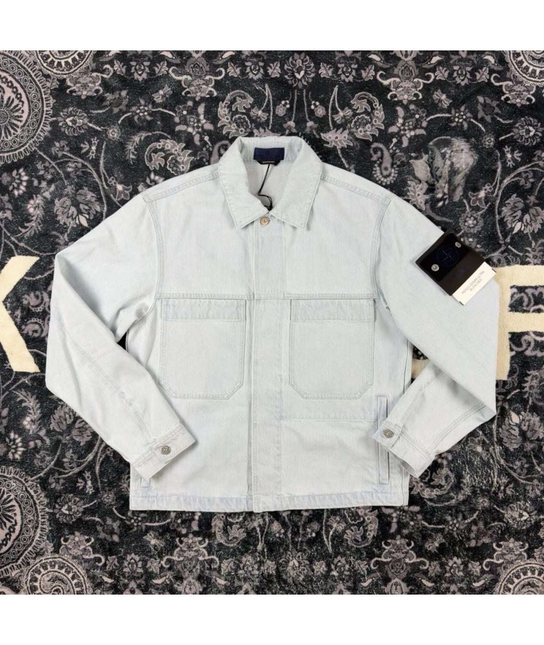STONE ISLAND Голубая деним куртка, фото 7