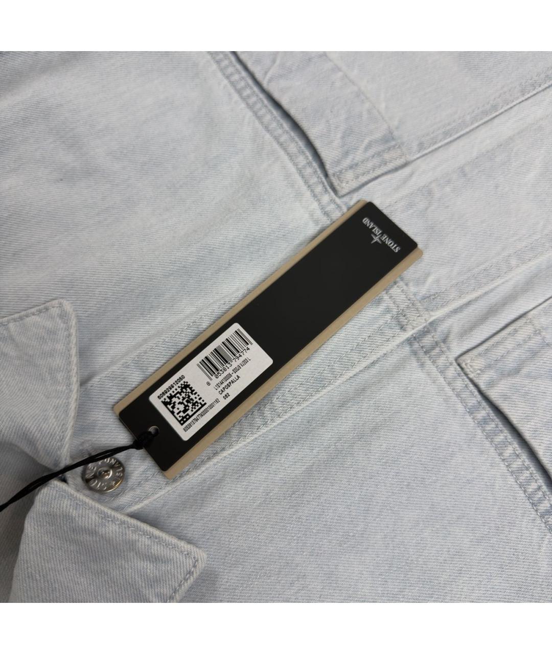 STONE ISLAND Голубая деним куртка, фото 5