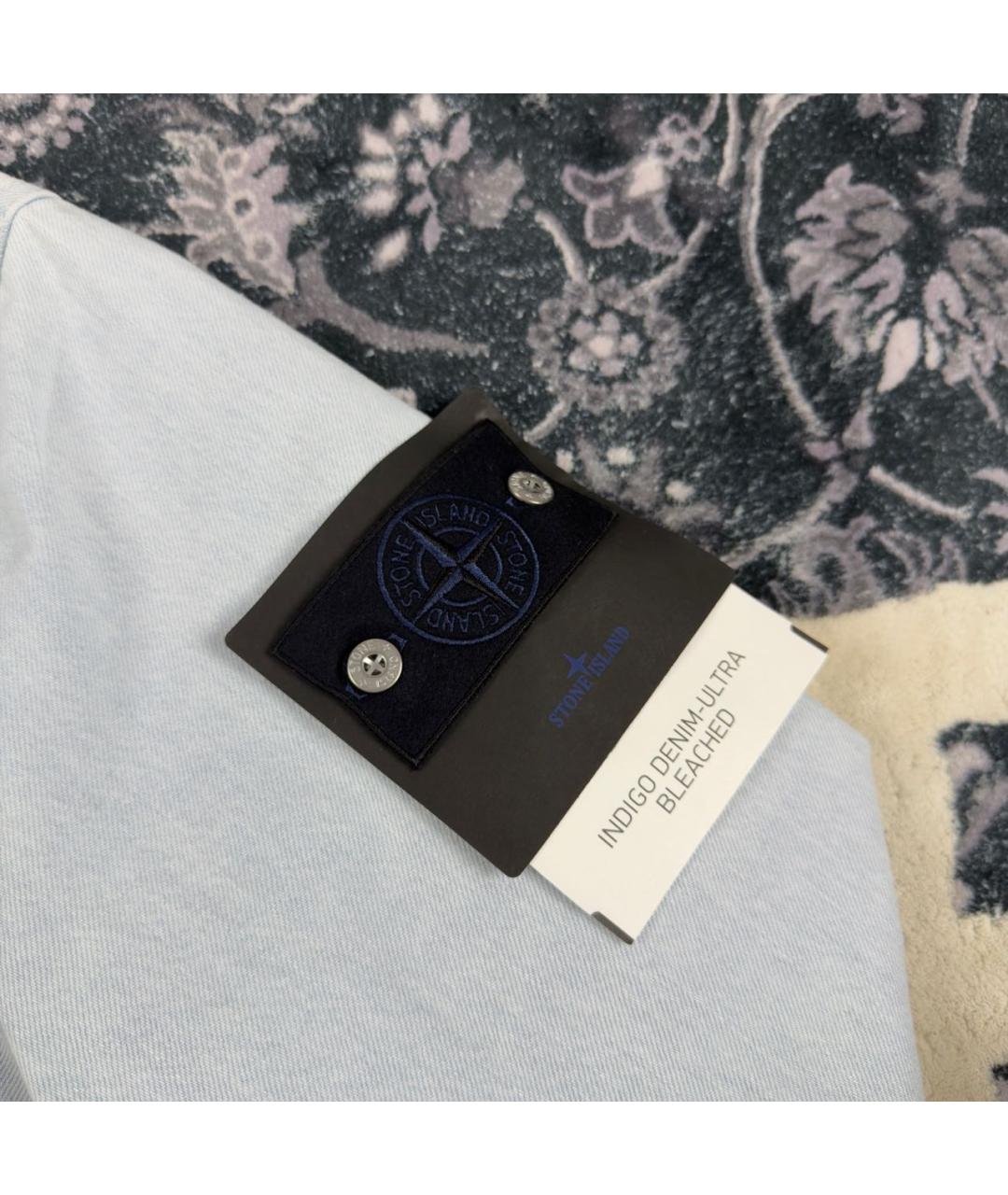 STONE ISLAND Голубая деним куртка, фото 3