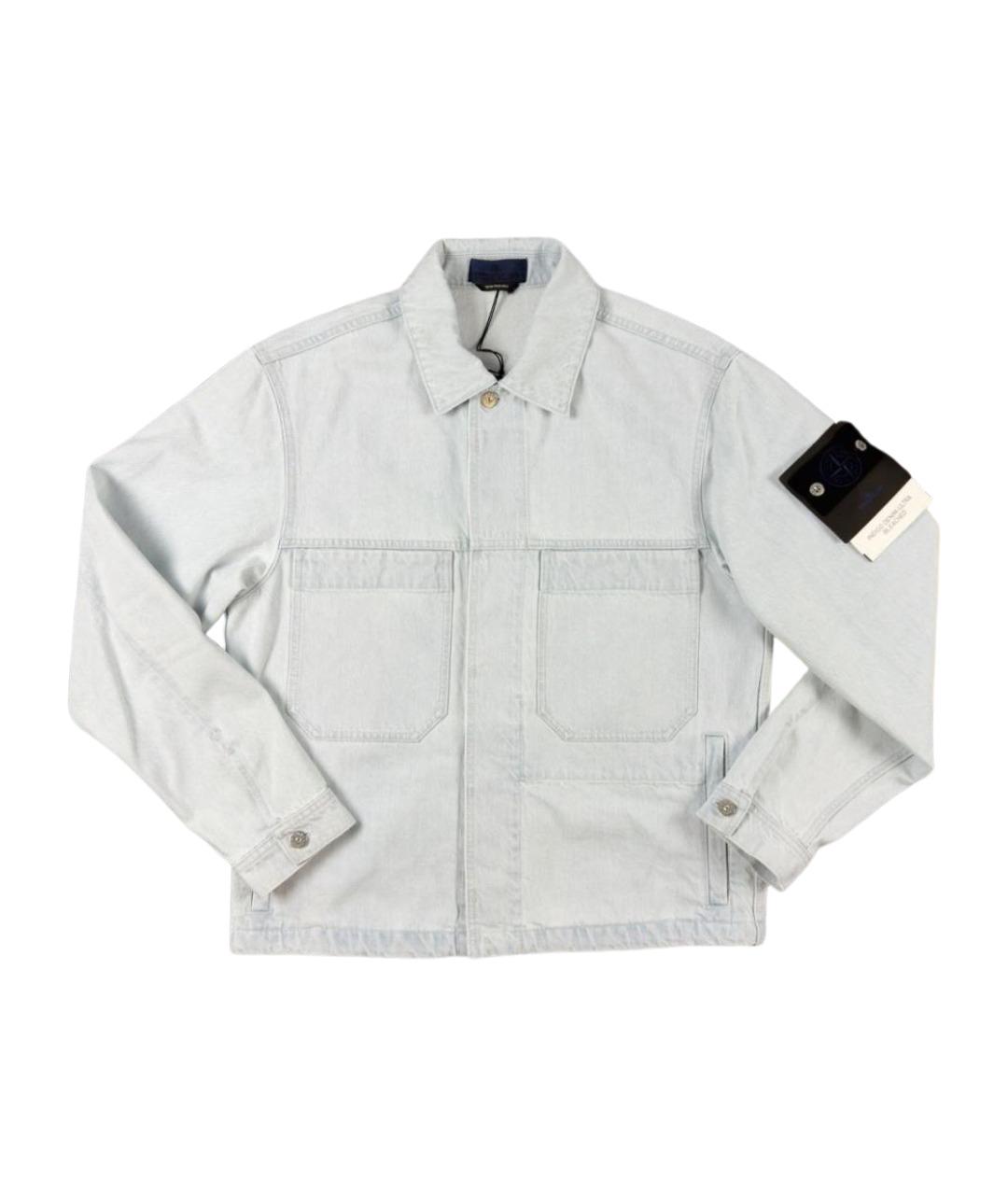 STONE ISLAND Голубая деним куртка, фото 1