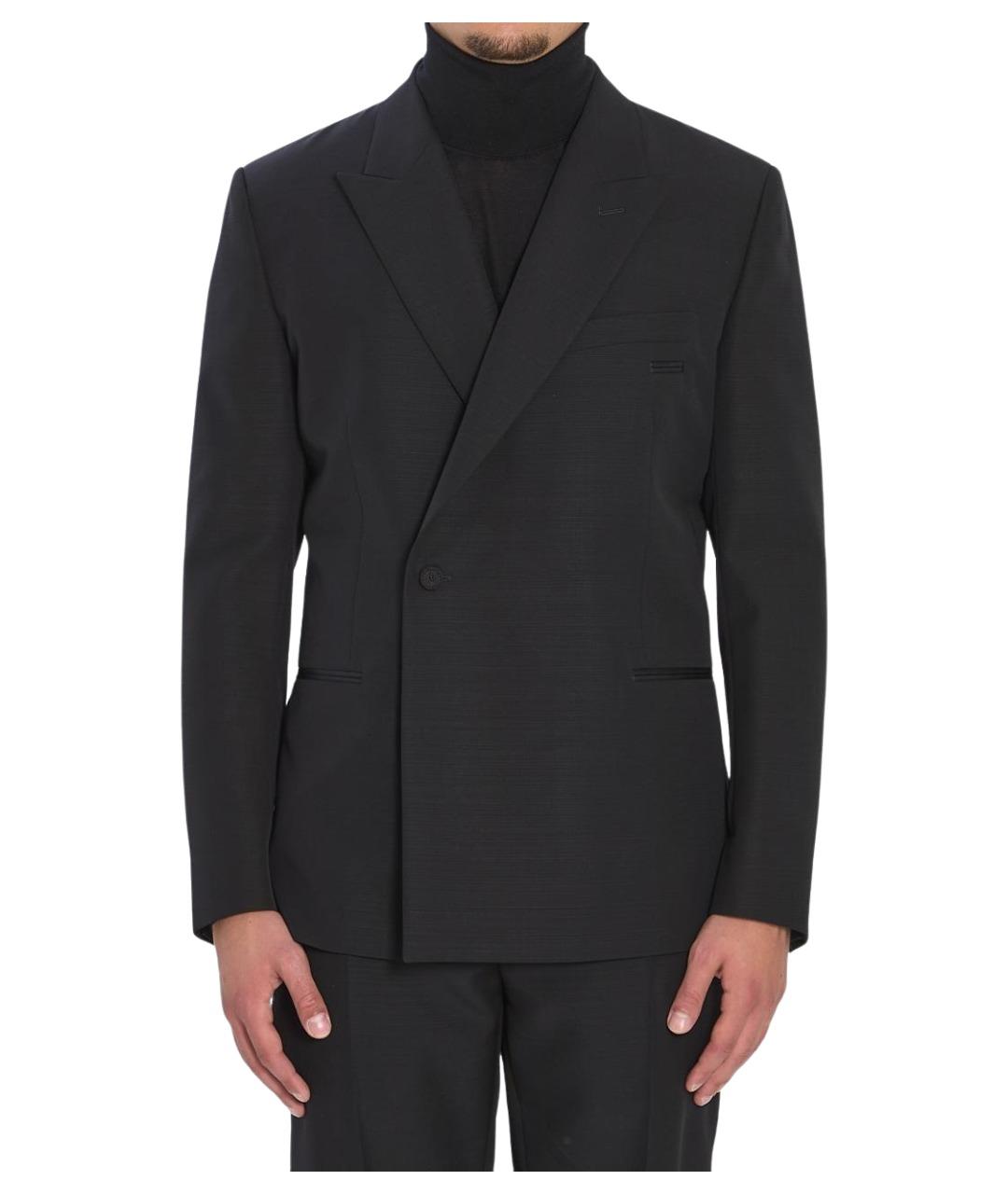 CHRISTIAN DIOR Черный шерстяной пиджак, фото 1