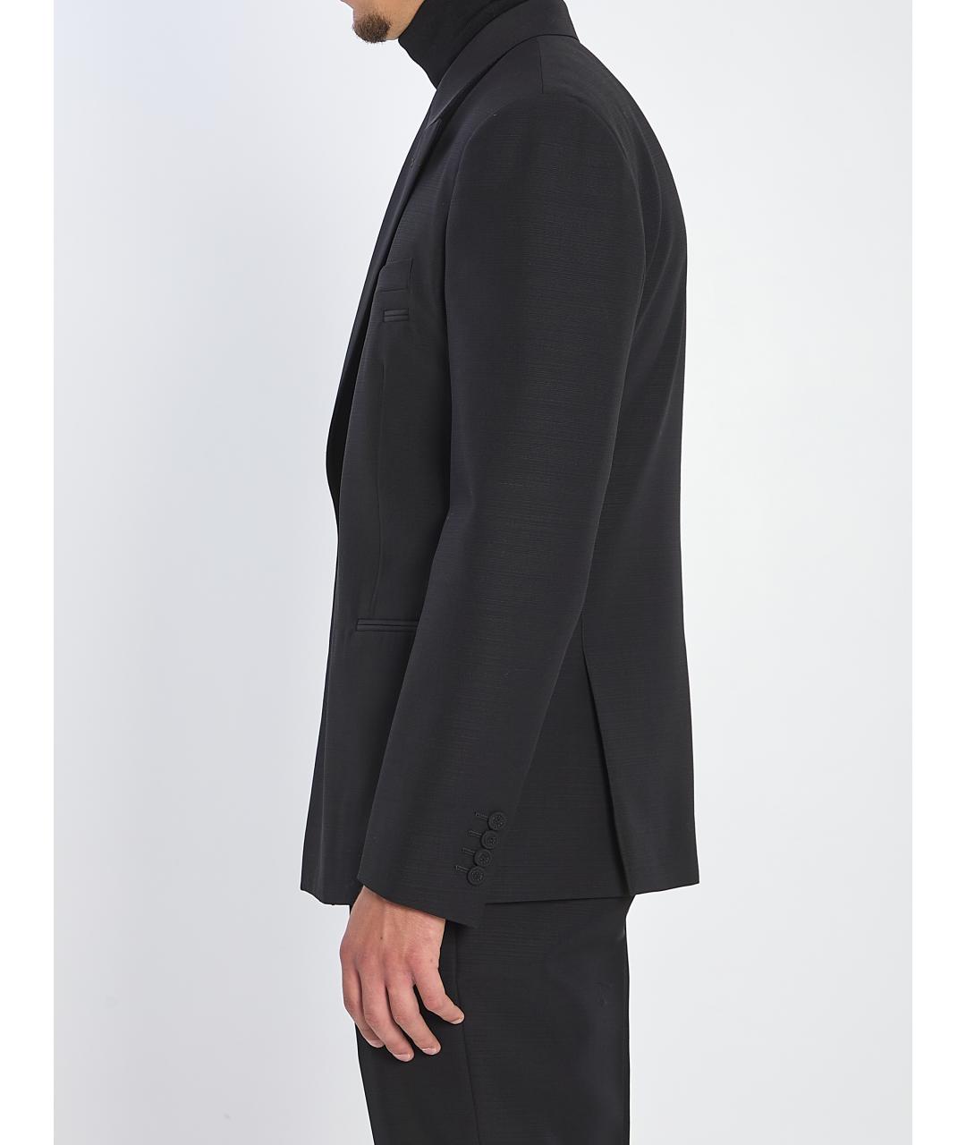 CHRISTIAN DIOR Черный шерстяной пиджак, фото 3