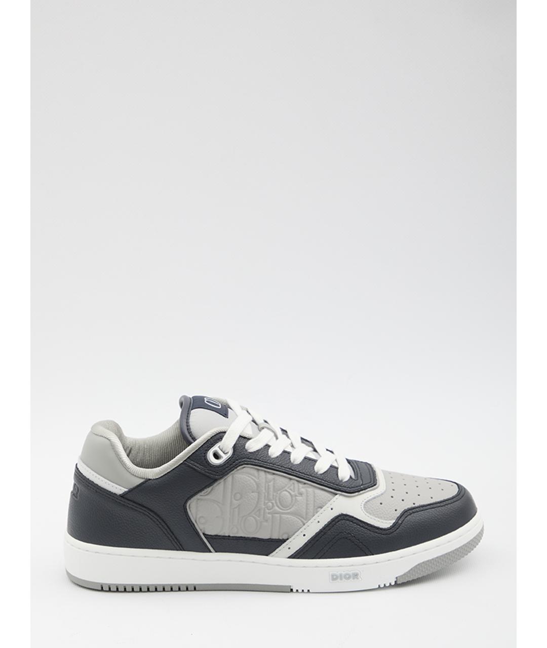 CHRISTIAN DIOR Синие кожаные низкие кроссовки / кеды, фото 6