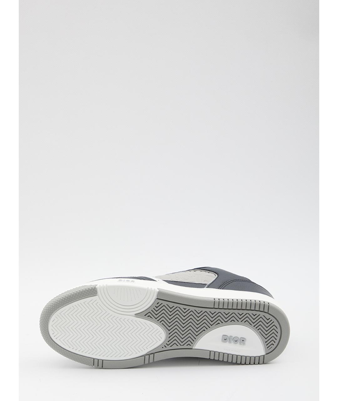 CHRISTIAN DIOR Синие кожаные низкие кроссовки / кеды, фото 4