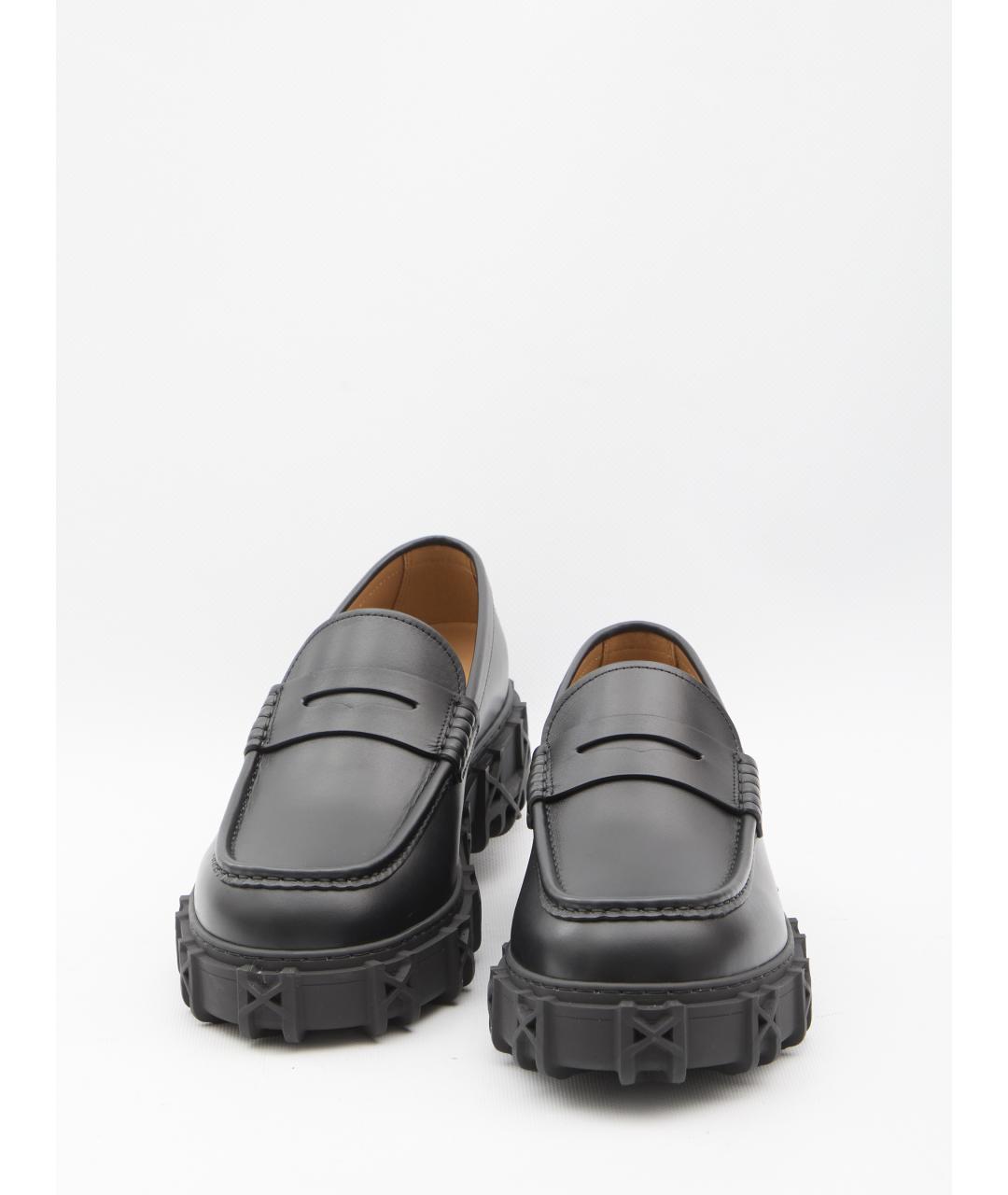 CHRISTIAN DIOR Черные кожаные лоферы, фото 5