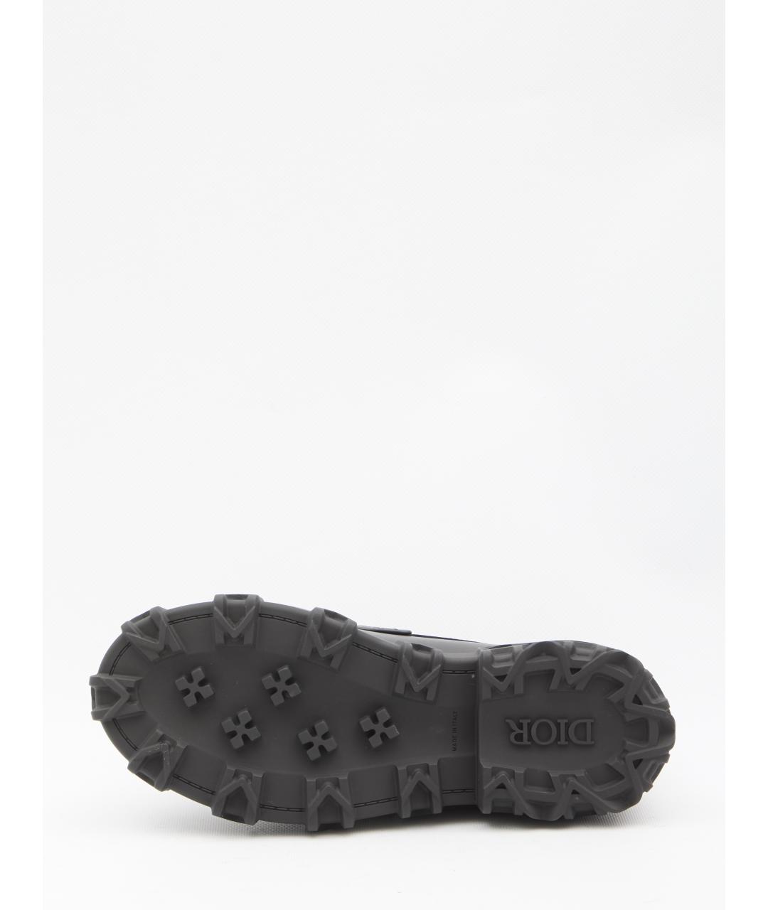 CHRISTIAN DIOR Черные кожаные лоферы, фото 4