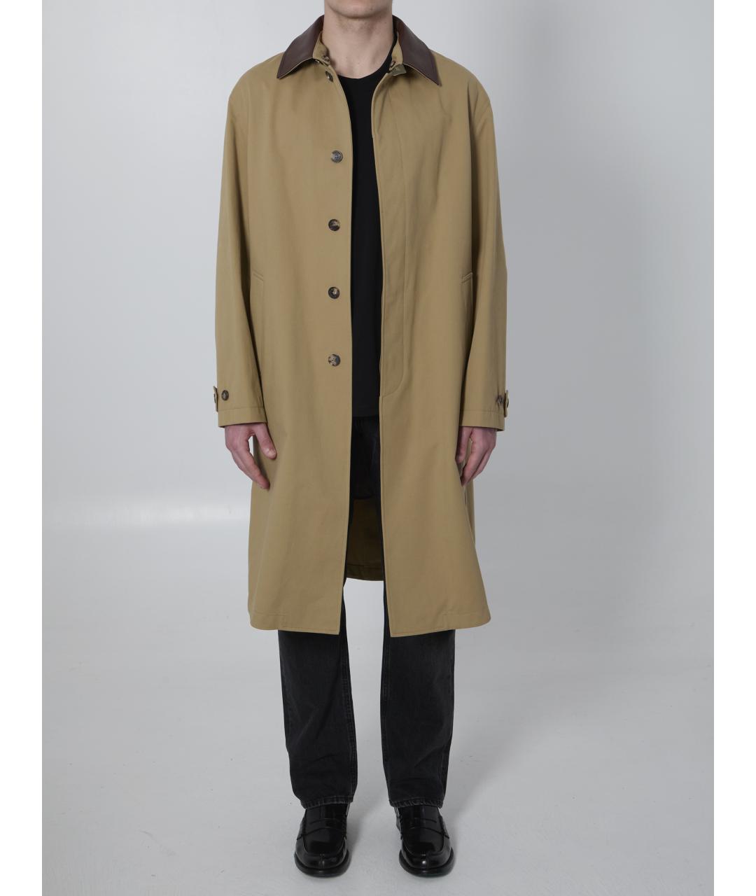 CHRISTIAN DIOR Бежевое хлопковое пальто, фото 5