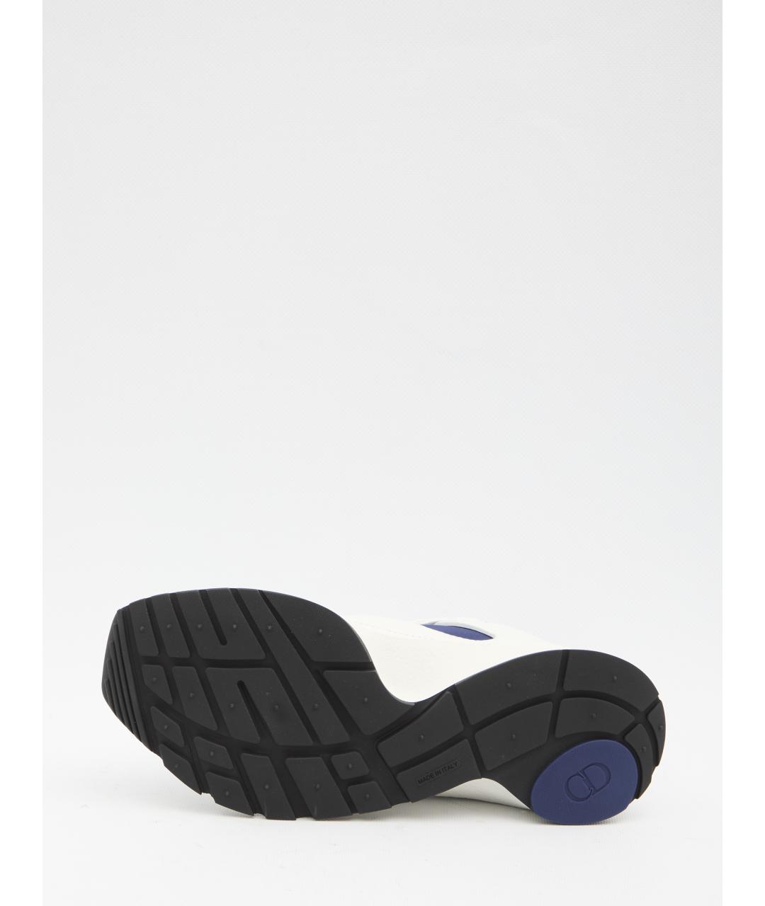 CHRISTIAN DIOR Белые кожаные низкие кроссовки / кеды, фото 4