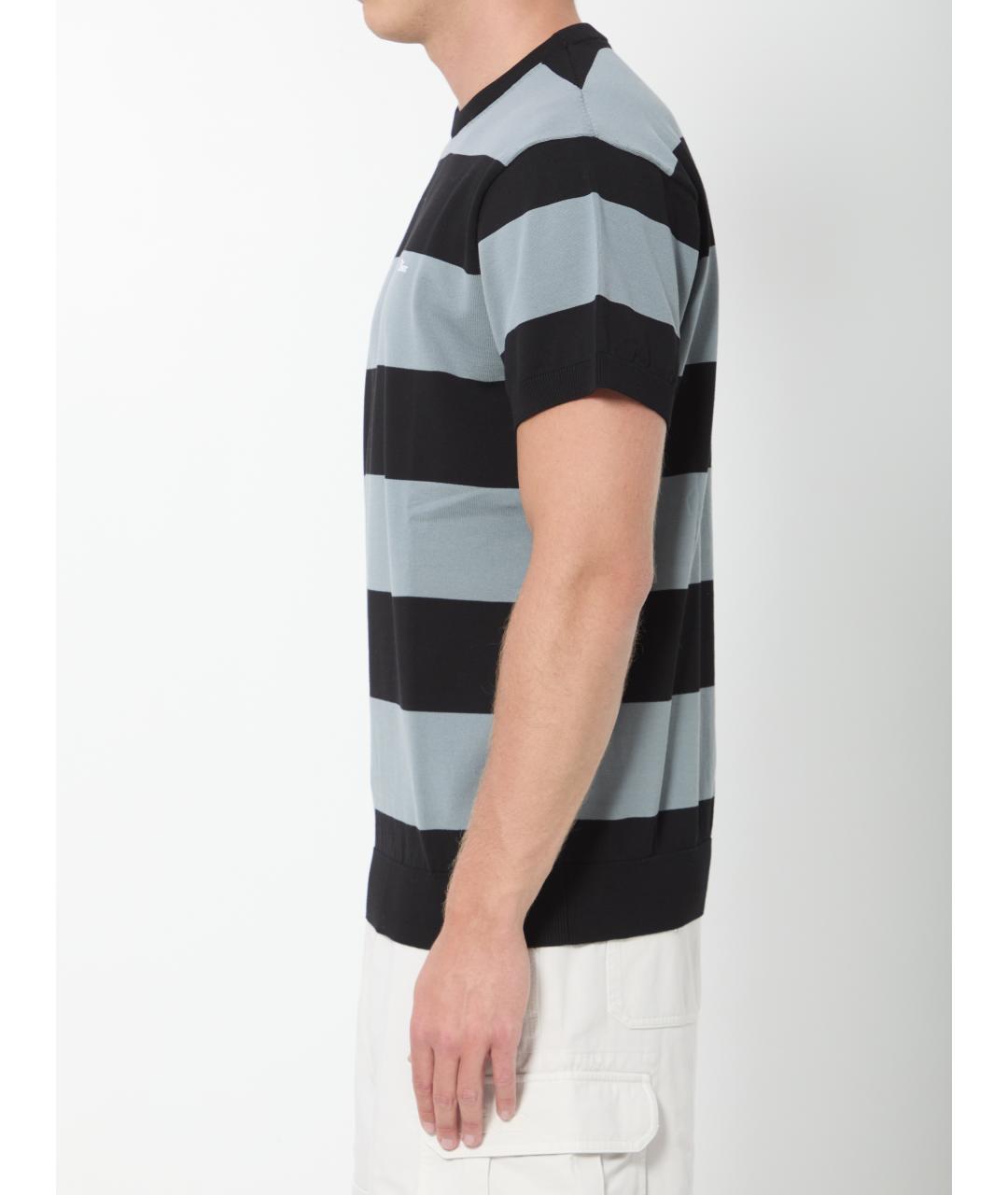 CHRISTIAN DIOR Серая хлопковая футболка, фото 3