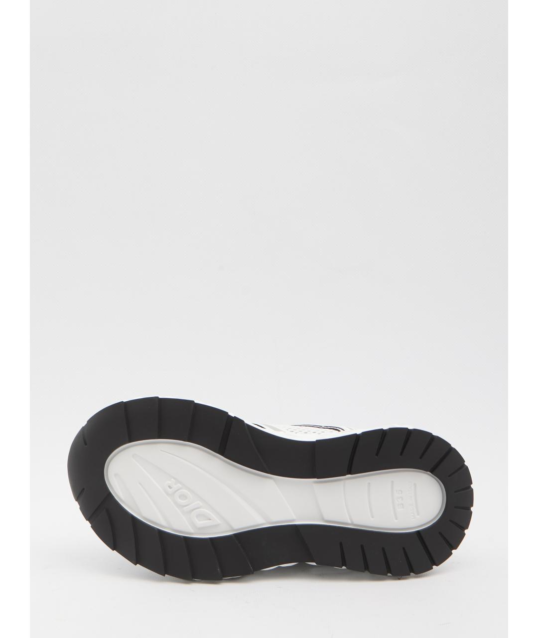 CHRISTIAN DIOR Белые синтетические низкие кроссовки / кеды, фото 4