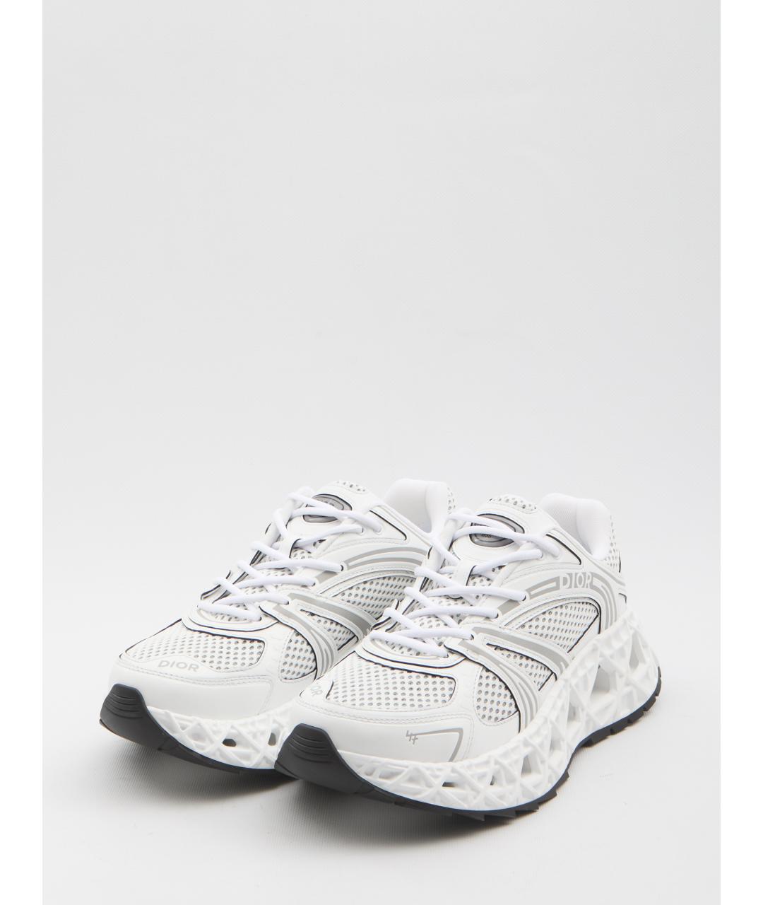CHRISTIAN DIOR Белые синтетические низкие кроссовки / кеды, фото 2