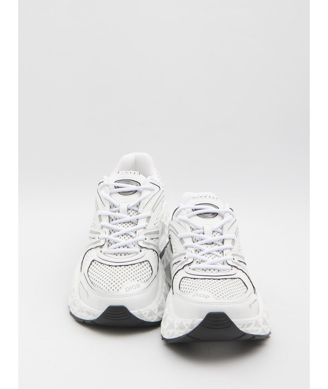 CHRISTIAN DIOR Белые синтетические низкие кроссовки / кеды, фото 5