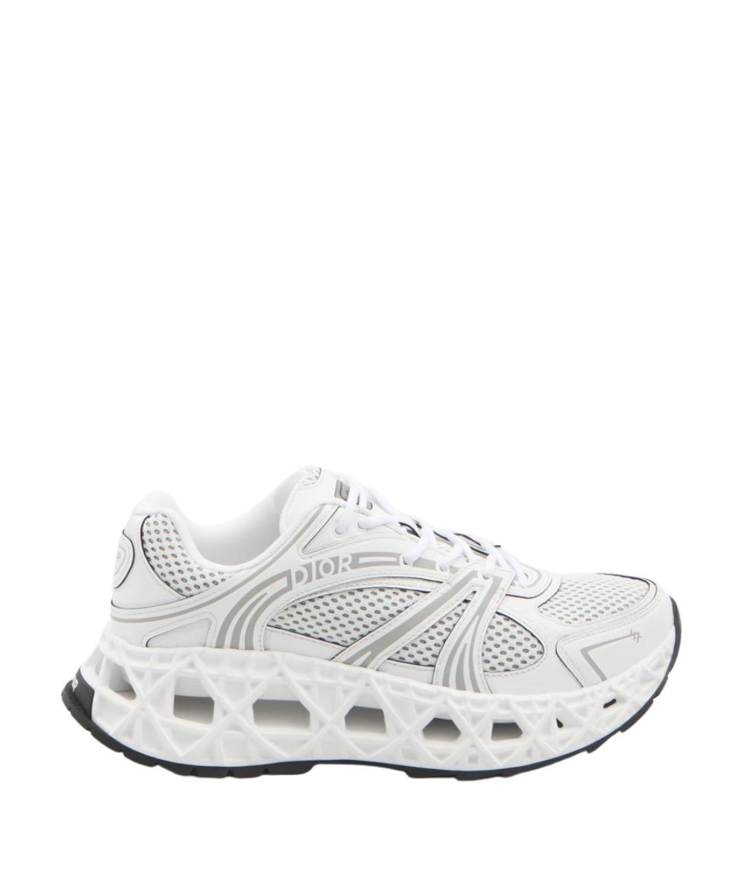 CHRISTIAN DIOR Белые синтетические низкие кроссовки / кеды, фото 1