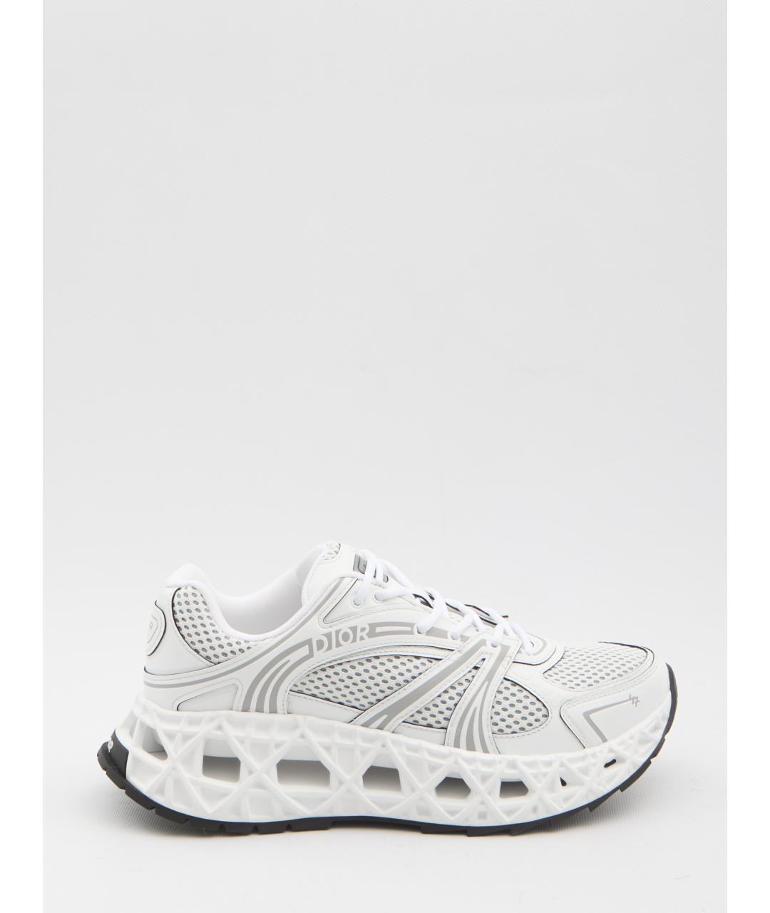 CHRISTIAN DIOR Белые синтетические низкие кроссовки / кеды, фото 6