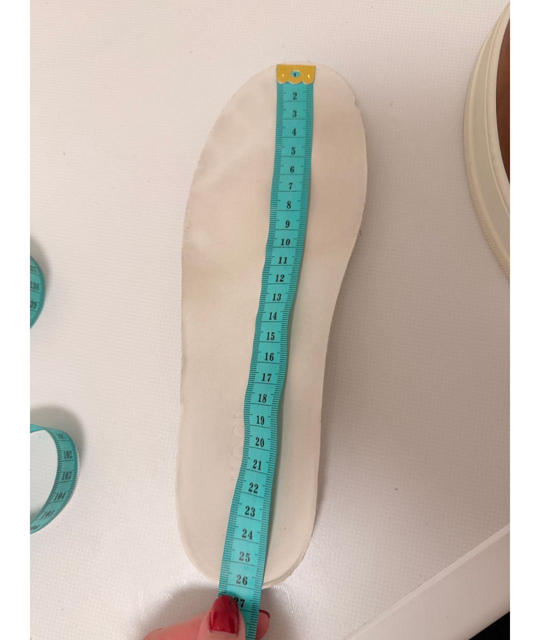 GUCCI Коричневые кожаные кроссовки, фото 6