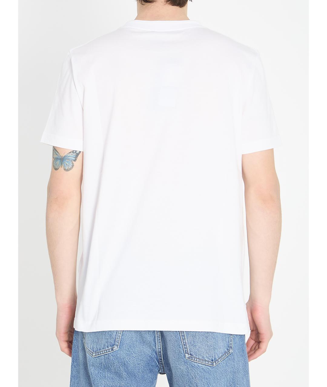 CHRISTIAN DIOR Белая хлопковая футболка, фото 4