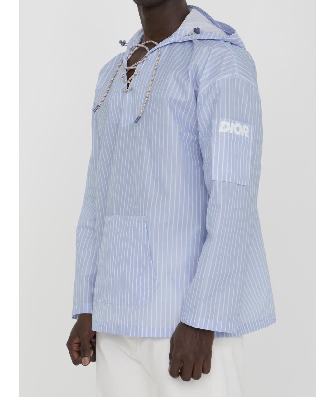 CHRISTIAN DIOR Голубая кэжуал рубашка, фото 2