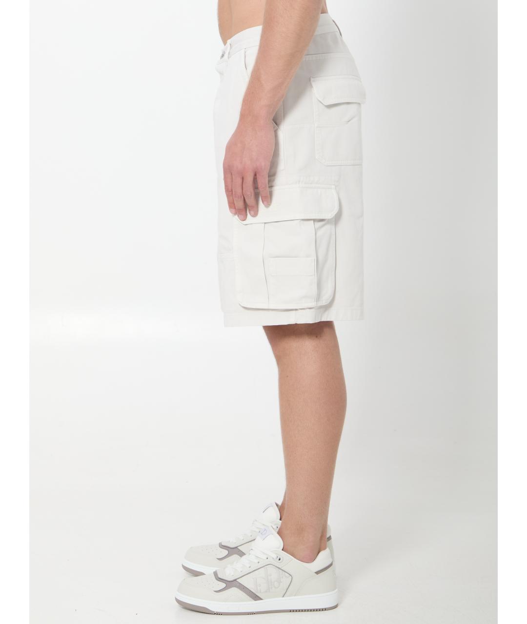 CHRISTIAN DIOR Белые хлопковые шорты, фото 3