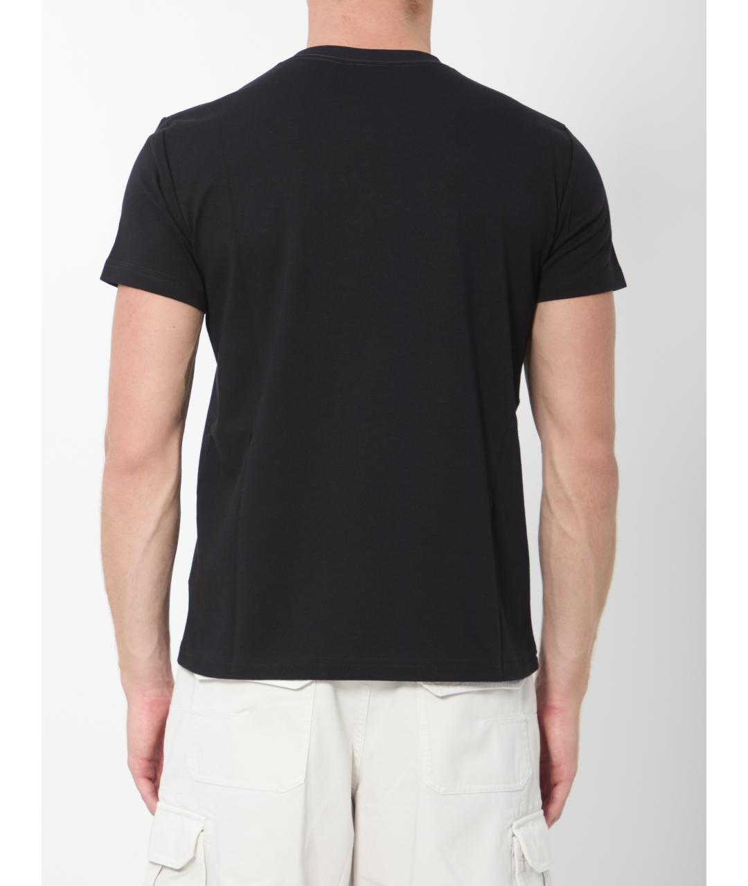 CHRISTIAN DIOR Черная хлопковая футболка, фото 4