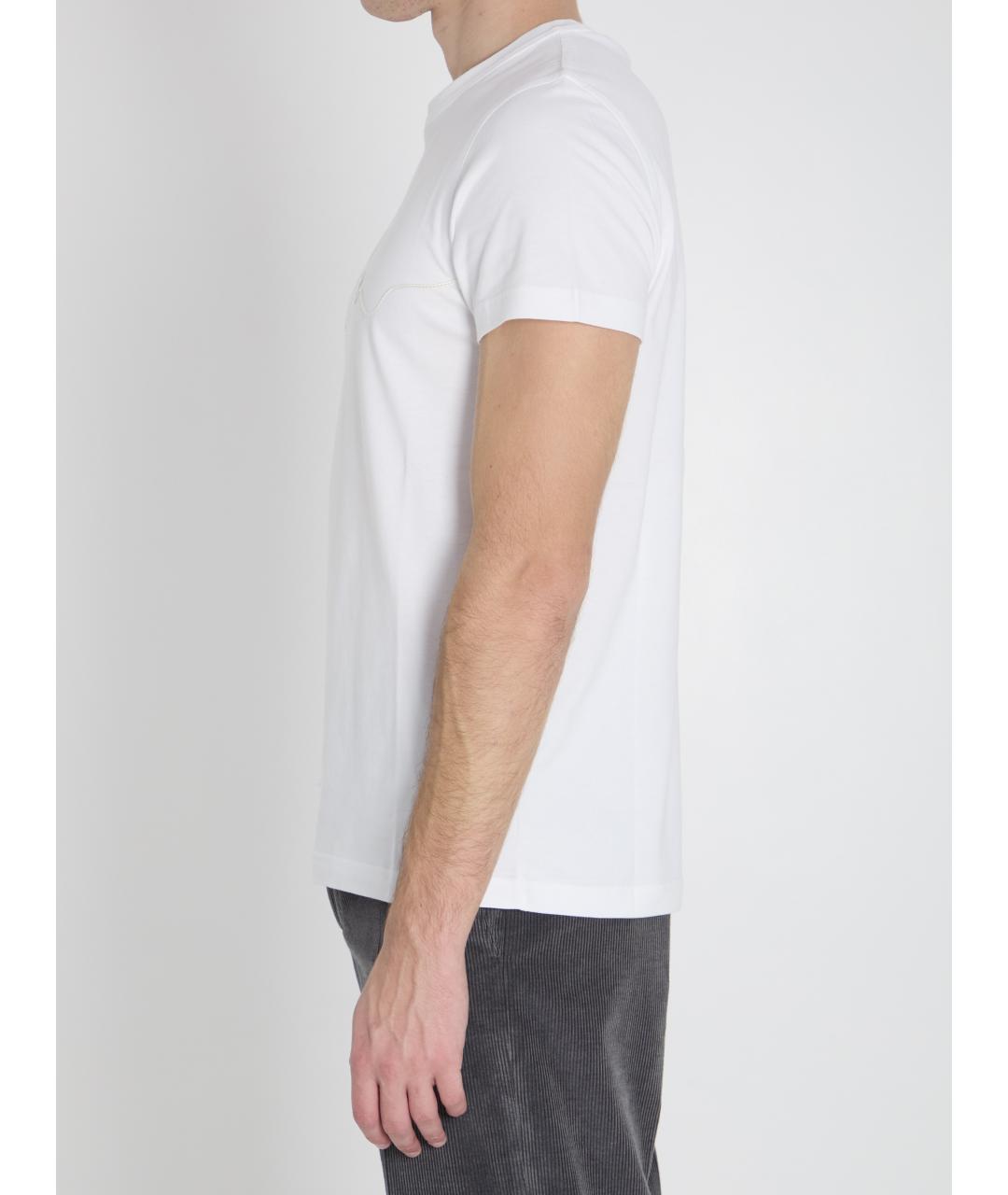 CHRISTIAN DIOR Белая хлопковая футболка, фото 3