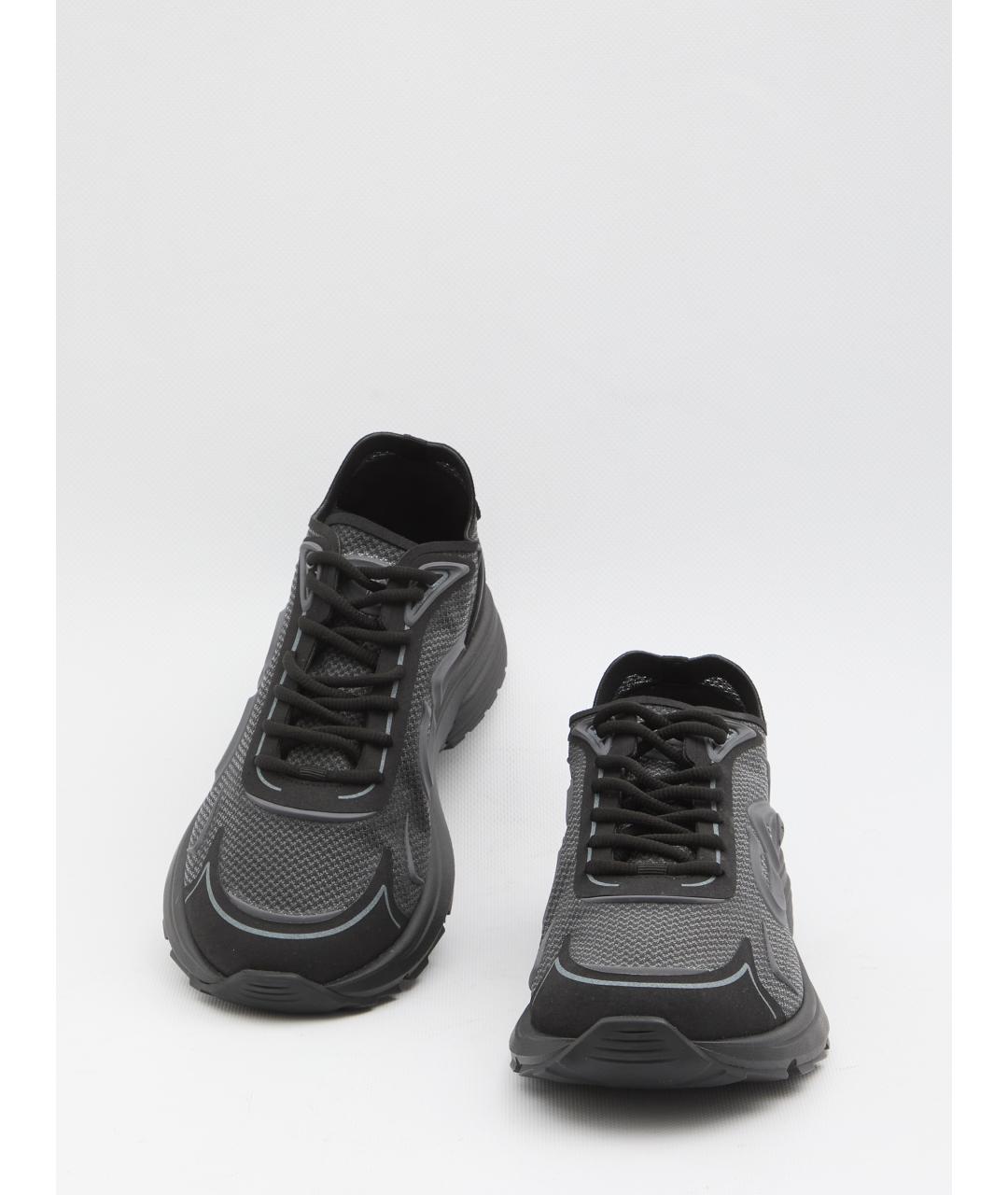 CHRISTIAN DIOR Черные синтетические низкие кроссовки / кеды, фото 5