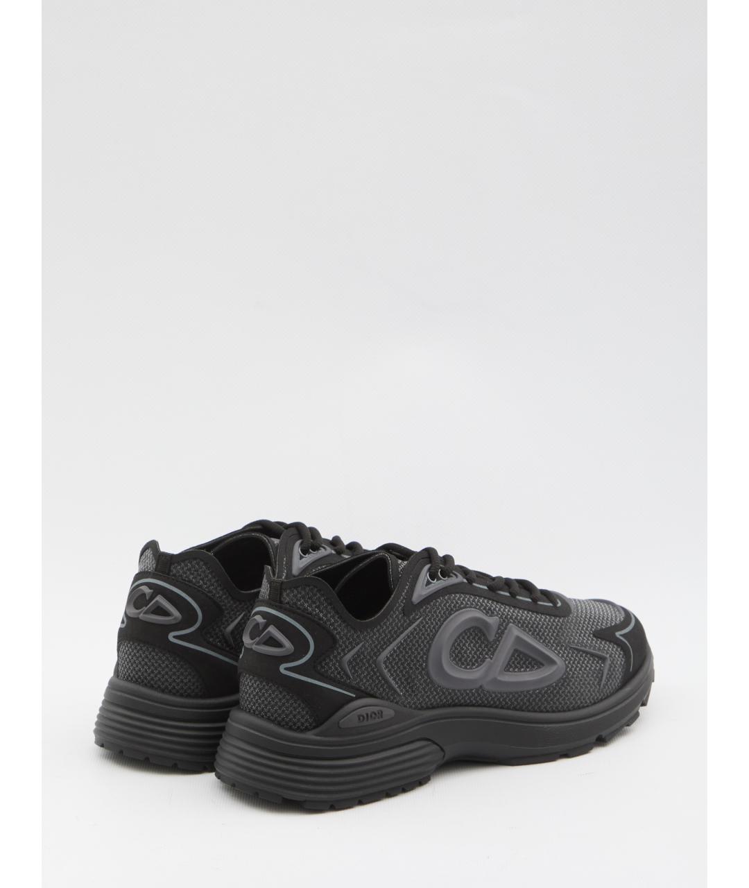 CHRISTIAN DIOR Черные синтетические низкие кроссовки / кеды, фото 3