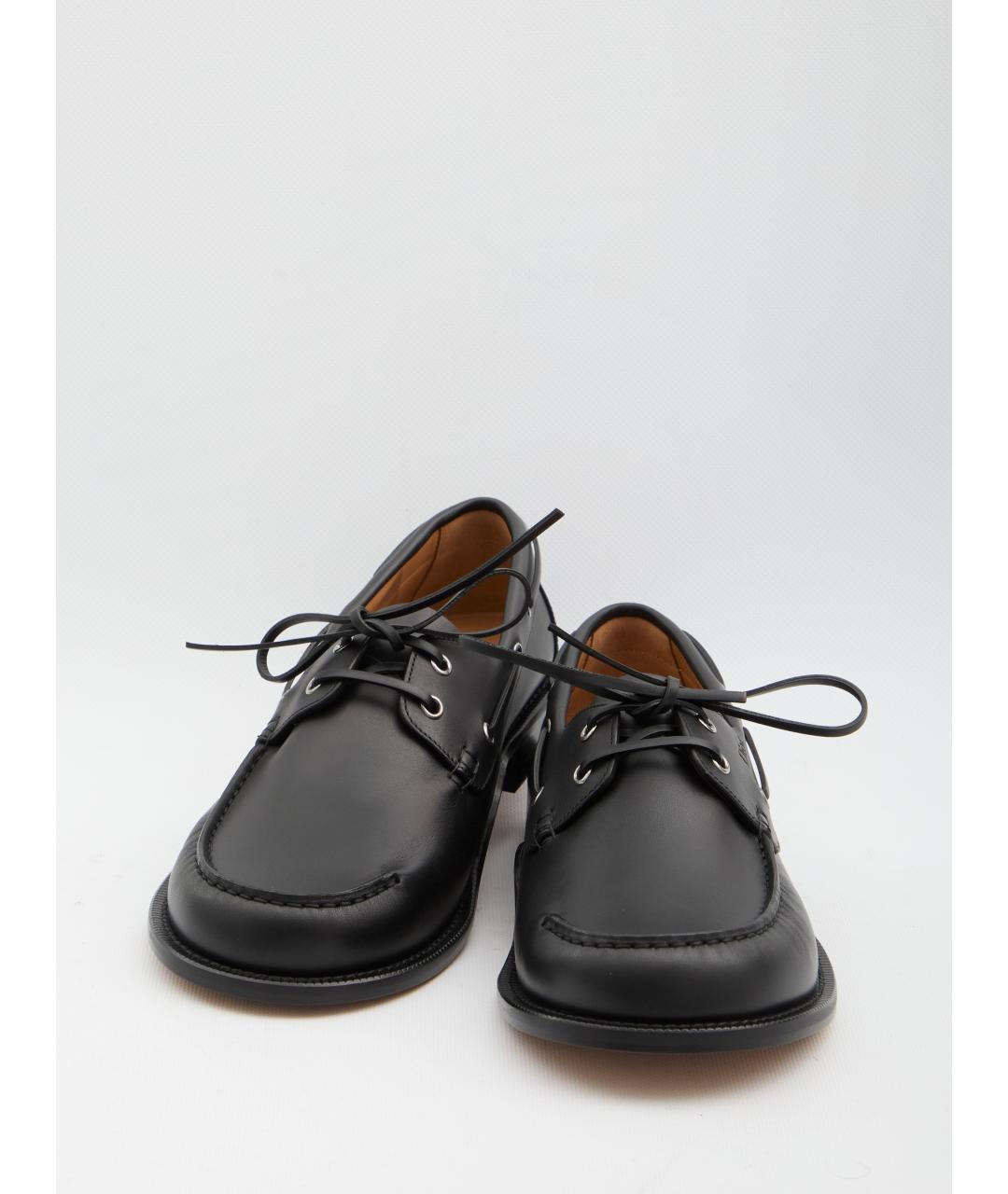 CHRISTIAN DIOR Черные кожаные лоферы, фото 5