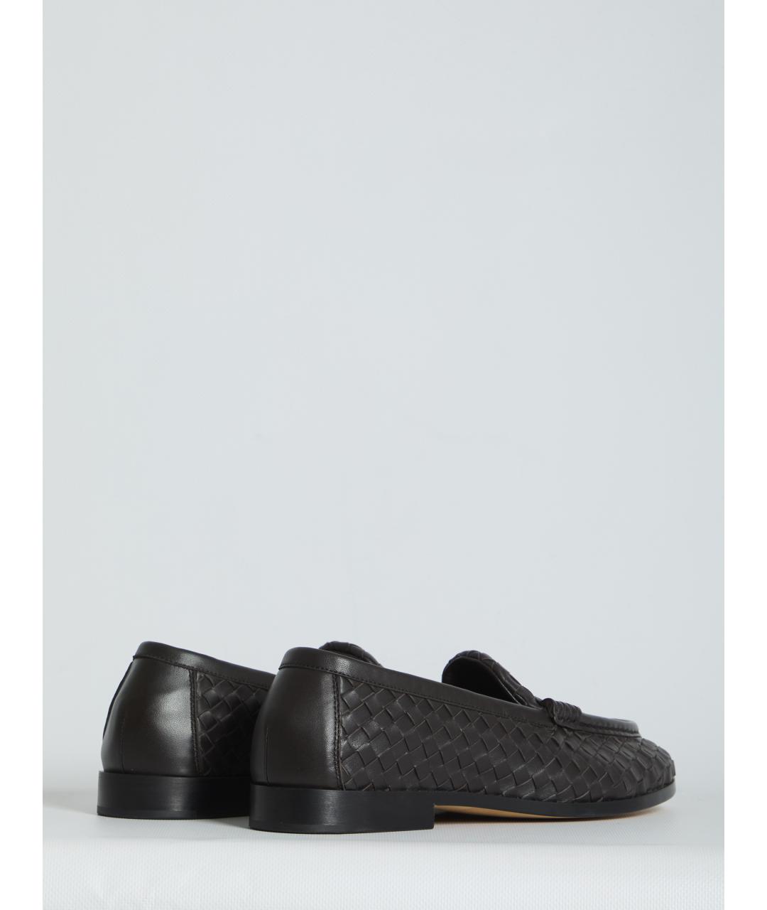 BOTTEGA VENETA Коричневые кожаные лоферы, фото 3