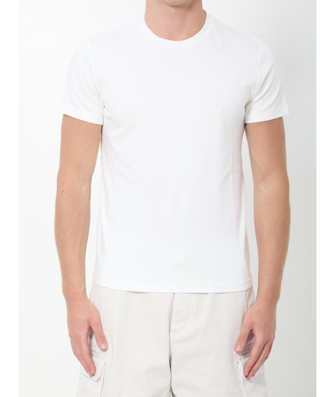 CHRISTIAN DIOR Белая хлопковая футболка, фото 5