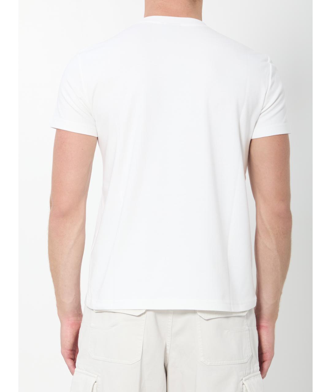 CHRISTIAN DIOR Белая хлопковая футболка, фото 4