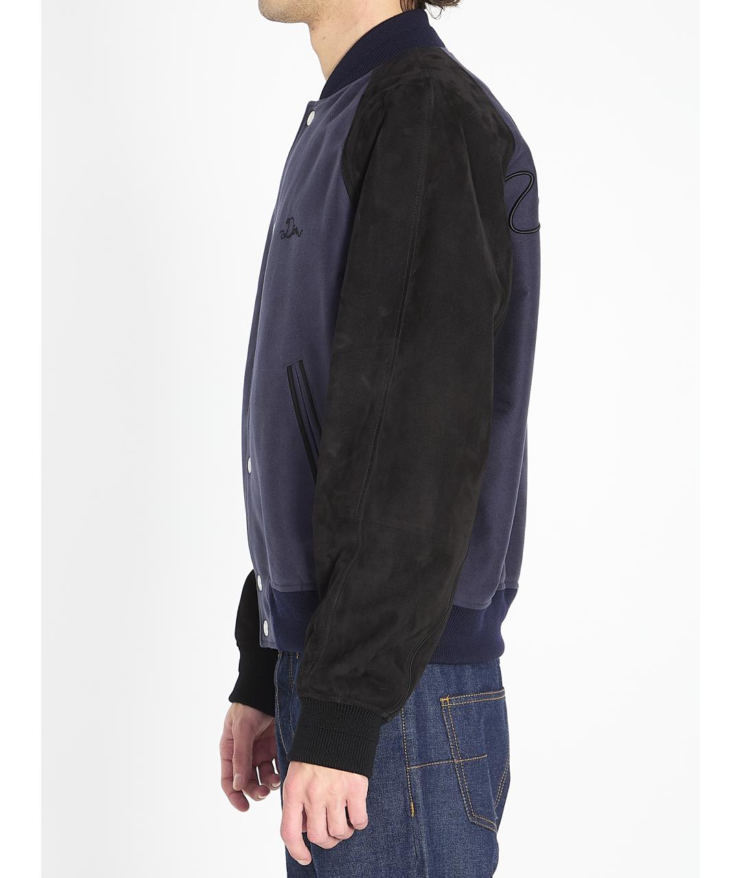 CHRISTIAN DIOR Синяя кожаная куртка, фото 3