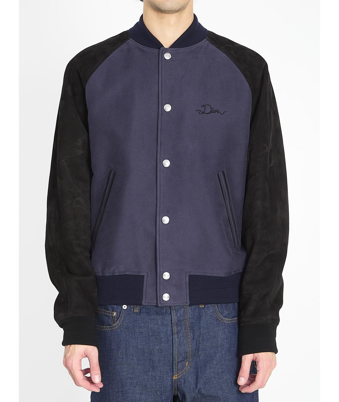 CHRISTIAN DIOR Синяя кожаная куртка, фото 5