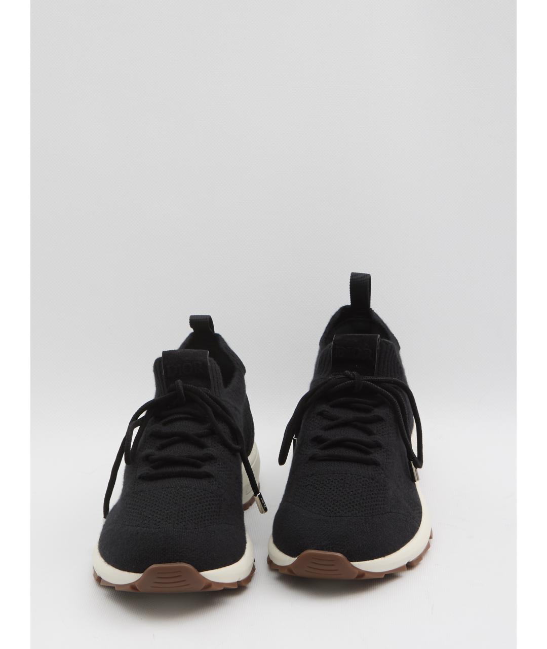 CHRISTIAN DIOR Черные синтетические низкие кроссовки / кеды, фото 5