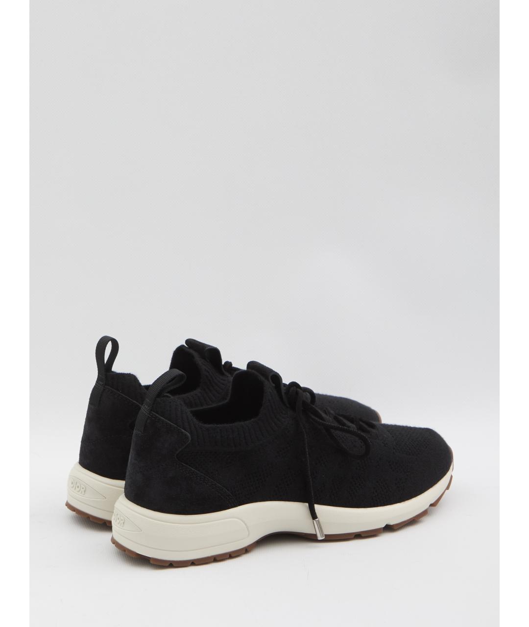 CHRISTIAN DIOR Черные синтетические низкие кроссовки / кеды, фото 3