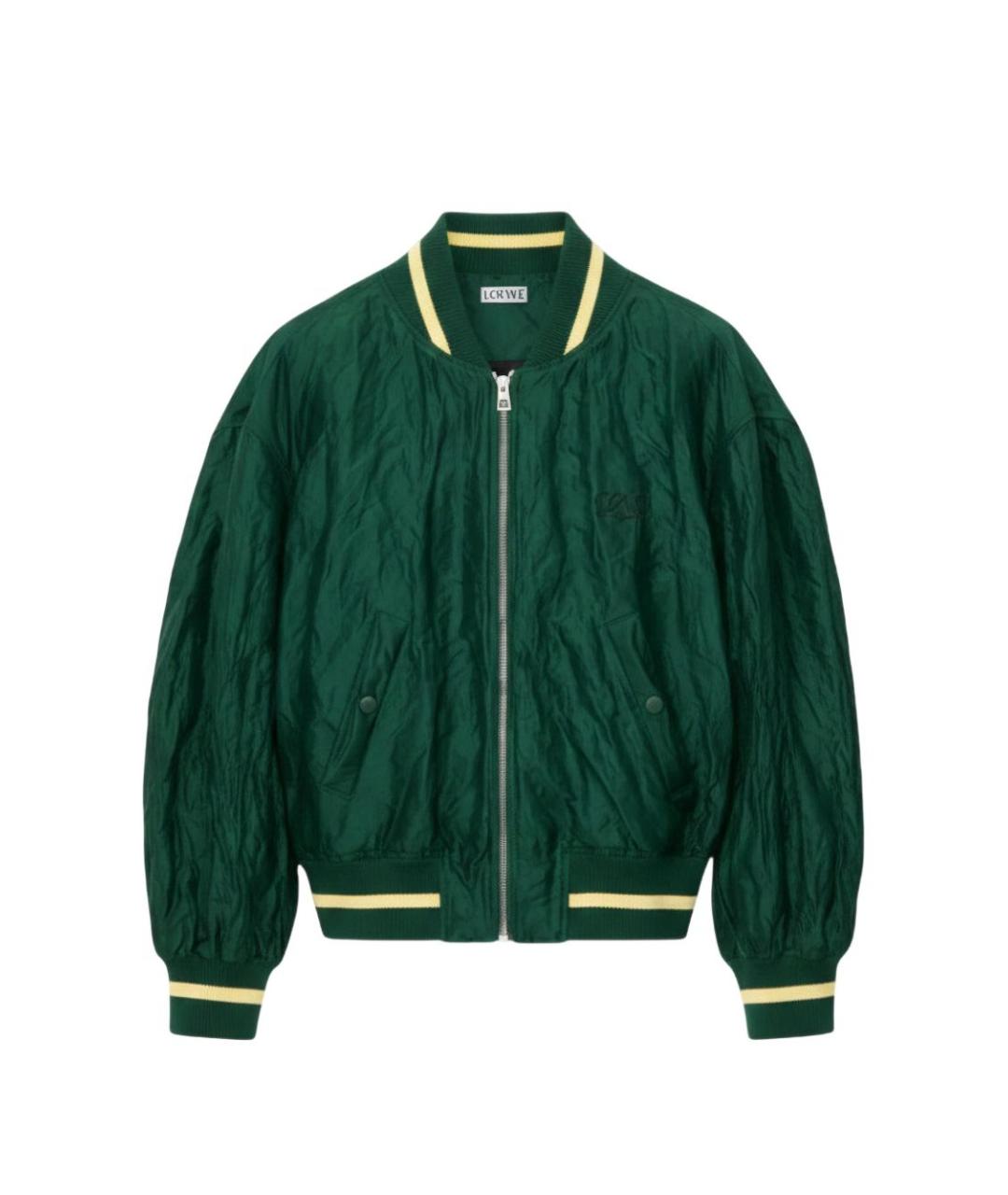 LOEWE Зеленая полиэстеровая куртка, фото 1