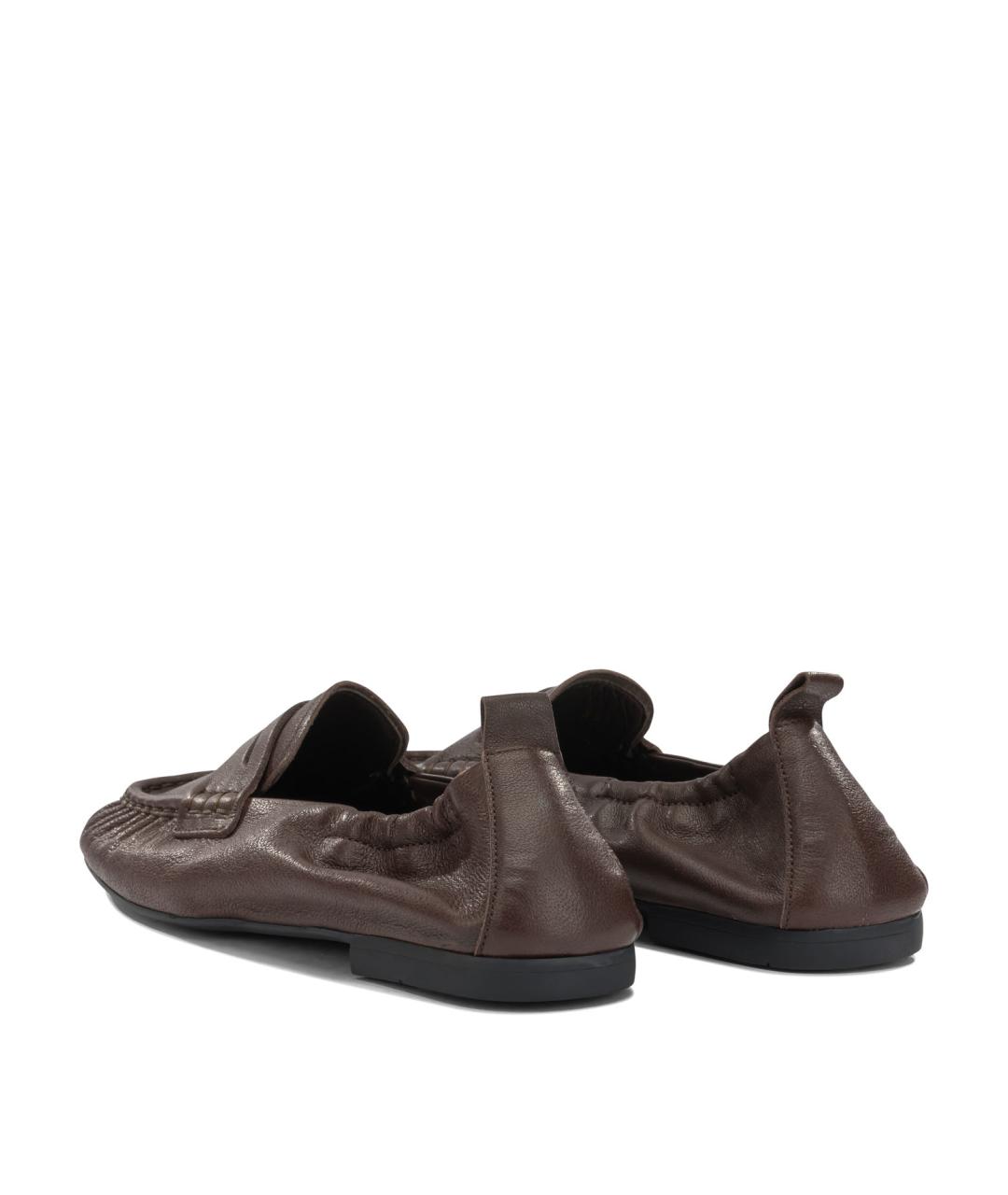 COPENHAGEN Коричневые кожаные лоферы, фото 4