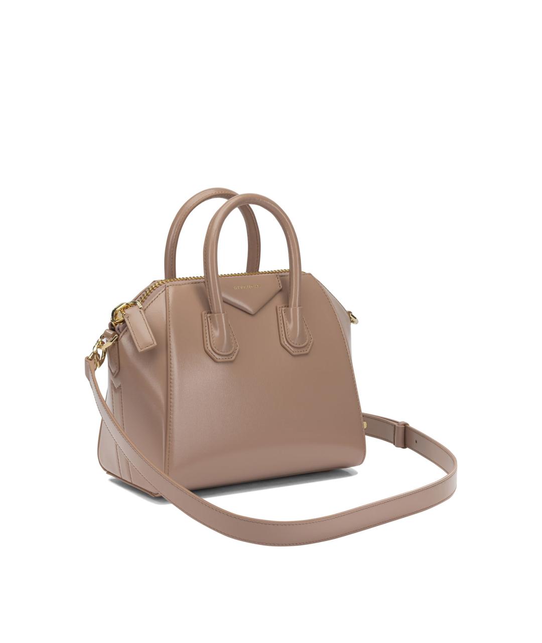 GIVENCHY Розовая кожаная сумка с короткими ручками, фото 2