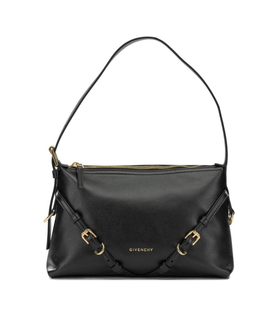 GIVENCHY Черная кожаная сумка через плечо, фото 1