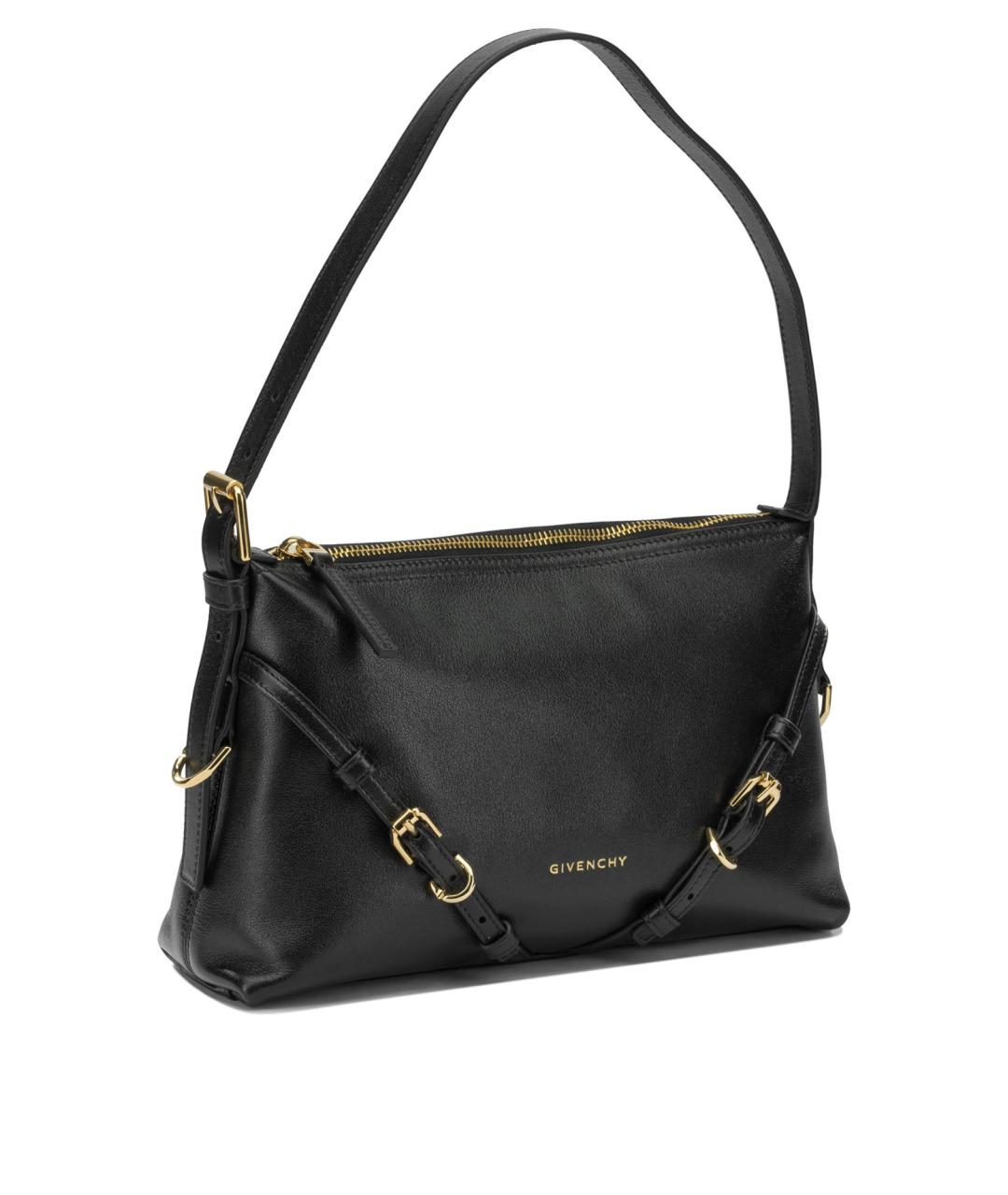GIVENCHY Черная кожаная сумка через плечо, фото 2